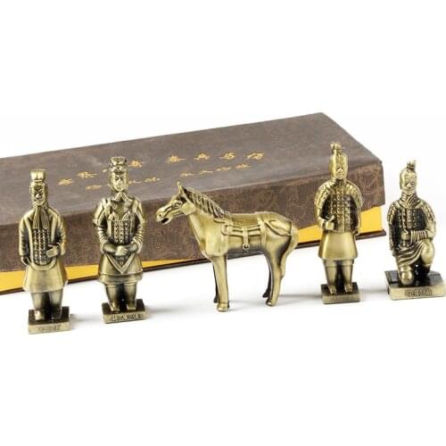 Sale of Office Furnishings of Terracotta Warriors and Horses with Chinese Characteristics Home Decoration Accessories Metalware
