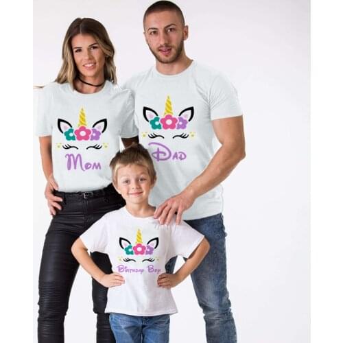 Unicorn Birthday Shirt, Paired Birthday Family Shirt Unicorn Crown Birthday Shirt Unicorn Mother and Daughter Clothes unicorn