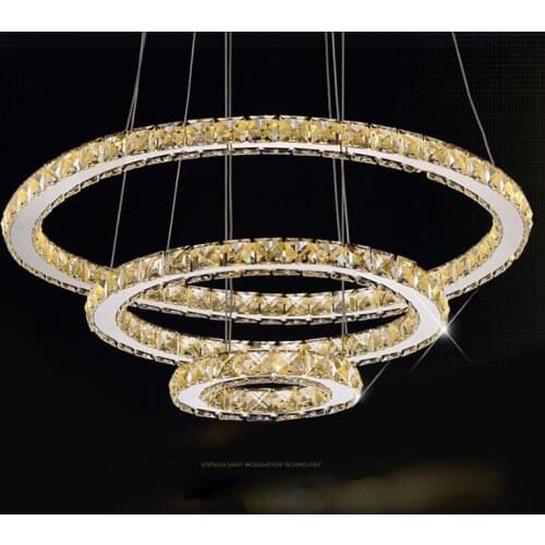 Modern LED Crystal Chandelier Lights Lamp Pendant Hanging Ceiling Fixtures Cristal Lustre Chandeliers Lighting for Living Room