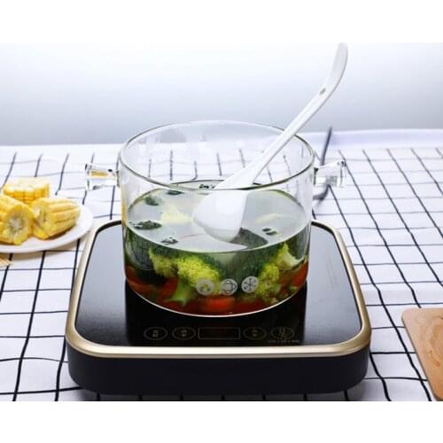 Glass Cooking Pot Glass Saucepan Glass Pot glass Cookware Saucepan With Lid Cookware with Handle Heat-resistant Cooking Pot/Pan