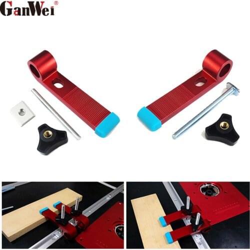 GanWei Miter Track Stop T-Track Hold Down Clamps Woodwork T Slot Miter Woodworking Chute Limiter T-Tracks DIY Manual Tools