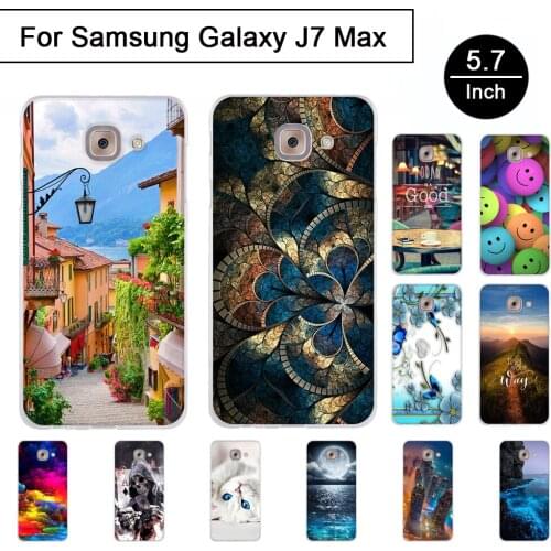 TPU Shells For Samsung Galaxy J7 Max G615F 5.7 inch Soft Silicon Case Back Phone Cover For J7 Max Cases Cartoon Painted Pattern