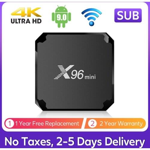X96 Mini Smart TV Box Android 9.0 1G 8G/2G 16G S905W Quad Core 2.4G Wifi 4K Media Player SUB X96mini Android TV box