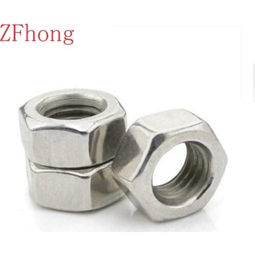 High Quality M3 M4 M5 M6 M8 M10 M12 M16 Left hand thread hex nut stainless steel A2 Metric