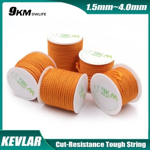 Kevlar Kite Line String 400lbs-2000lbs High Strength Multipurpose Braided Cord Rocket Model Flying Survival Fishing Accessories