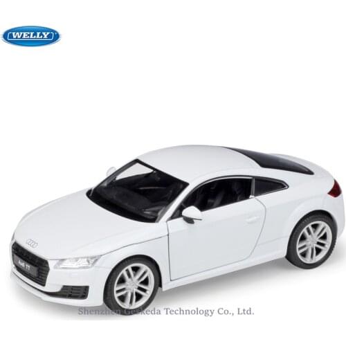 WELLY 1:24 Audi 2014 Audi TT Coupe simulation alloy car model crafts decoration collection toy tools gift