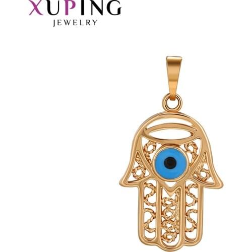 Xuping Unique Palm Shape Design for Women Thanksgiving Gifts Gold-color Plated Pendant Fashion Jewelry M7-30191