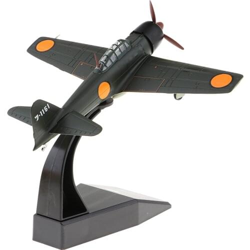 Japanese Mitsubishi A6M3 Zero - 1940 1:72 Metal Die-cast Airplane, Includes Alloy Stand