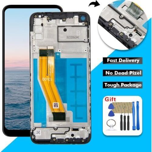 LCD Display Touch Screen Digitizer Glass Assembly + Frame For Samsung Galaxy M11 M115 SM-M115 M115F M115G/DS LCD