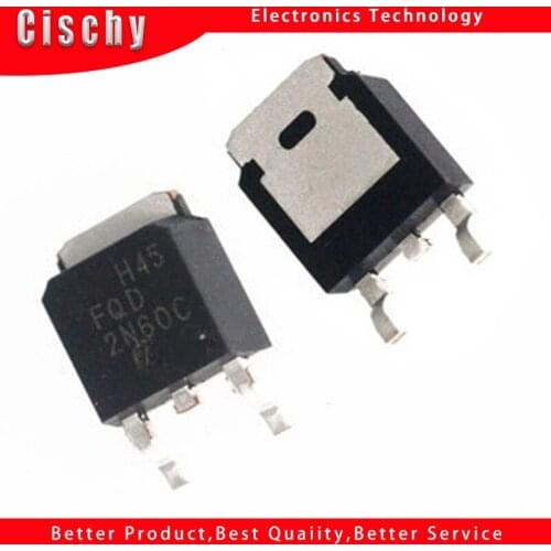 1pcs/lot FQD2N60C FQD2N60 2N60C 2N60 TO-252