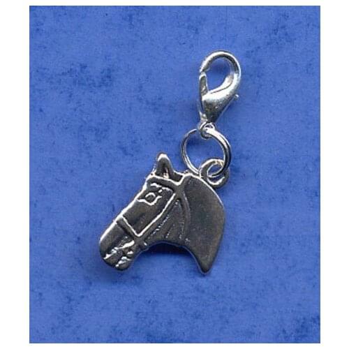 10PCS Vintage Silvers BEAUTIFUL HORSE Clip Charms Pendants For Jewelry Making Findings Bracelets Accessories DIY Gifts Z2340