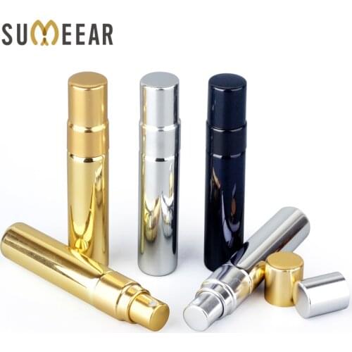 20PCS/Lot 5ml Mini Portable Perfume Bottle Spray Perfume Atomizer UV Plating Refillable Perfume Bottle Empty Cosmetic Container