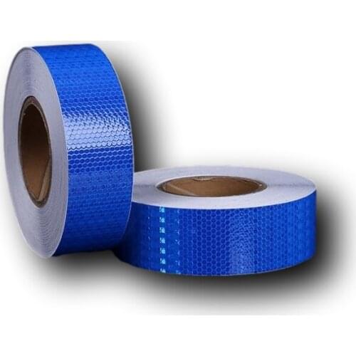 5cm*45M Blue Reflective Self-adhesive Tape For Bike Truck Car Motorcycle PVC Reflective Adhesive Warterproof Tapes