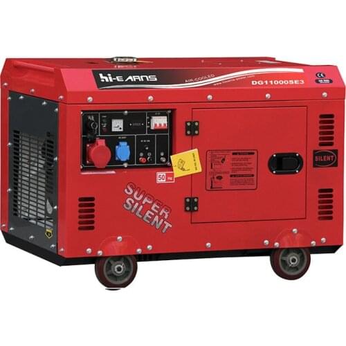 7.5KW three phase silent diesel generator with handle