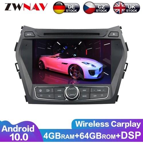 Android 9 IPS Screen PX6 DSP For Hyundai IX45 Santa fe 2013-2017 Car DVD GPS Multimedia Player Headunit Radio Navi Audio Stereo