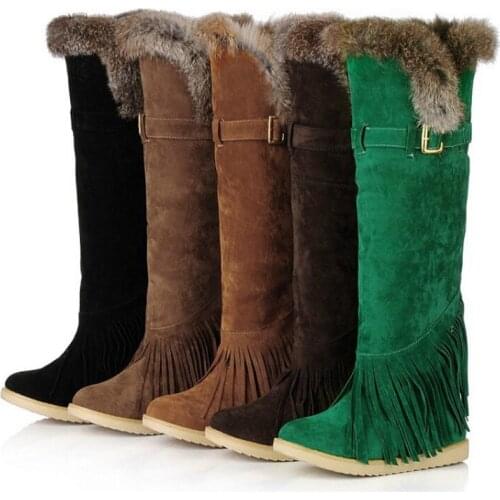 Winter Women Snow Boots slip on plush Australia Style suede Leather Luxury Platform Boots Women Waterproof Warm Shoes female