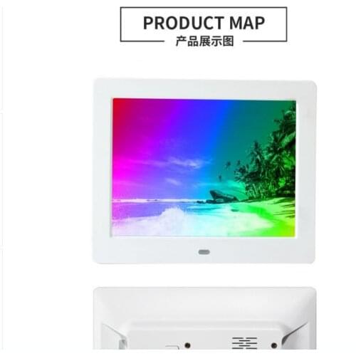 Built in battery 8 inch Digital Photo Frame 4:3 Display Picture Frame Album MP3 Music MP4 Video Auto Player Calender Clock