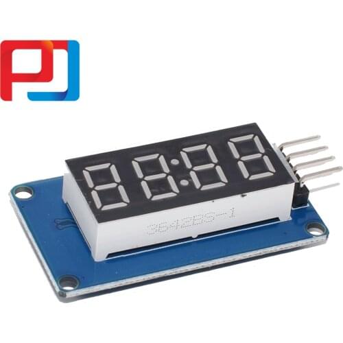10pcs TM1637 4 Bits Digital LED Display Module 7 Segment 0.36Inch Clock RED Anode Tube Four Serial Driver Board Pack