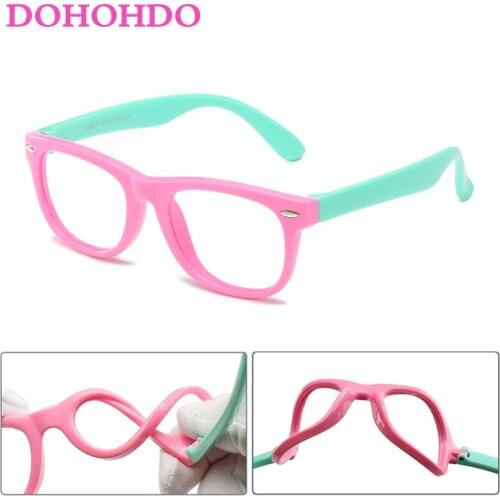 DOHOHDO New Kids Optical Glasses Frame Child Boy Girl Myopia Prescription Eyeglass Frames Clear Eyewear Spectacle Frame Oculos