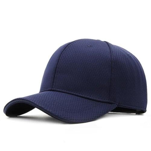 Mens and womens summer thin breathable mesh baseball caps solid color peaked cap sun hat