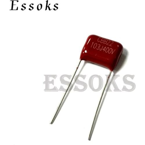 10PCS 400V103J 0.01UF Pitch 7.5mm 10mm 10NF 400V 103 103J CBB Polypropylene film capacitor