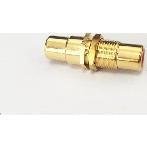 Lotus connector AV female to female coupler adapter with nut for audio video