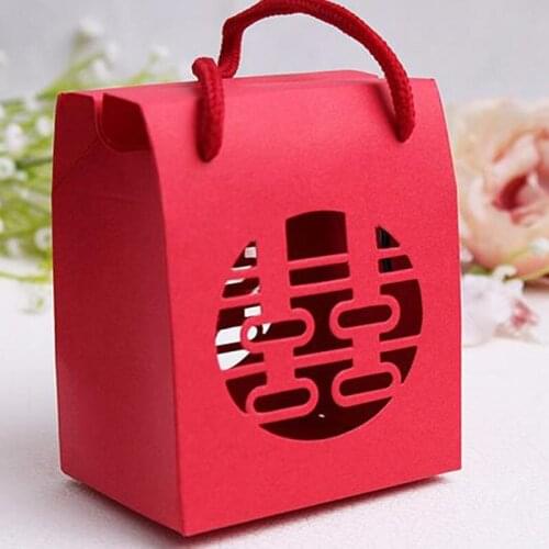 Red Paper Bag 9x7x11cm Snacks Candy Gift Packaging Bag Cute Paper Gift Bags F20173876