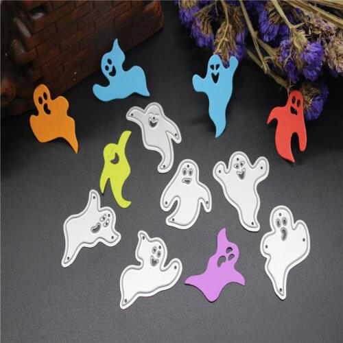 YINISE Metal Cutting Dies For Scrapbooking Stencils HALOWEEN Ghost DIY PAPER Album Cards MAKING Embossing Folder Craft Die Cuts