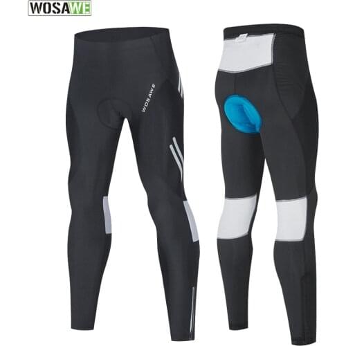 WOSAWE Mens Stretch Breathable Downhill Cycling Pants Mens Cycling Pants with 3D Gel Pad Mens Quick-drying Cycling Pants