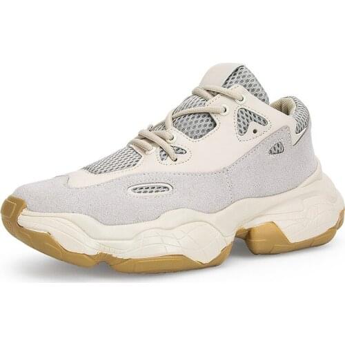 Men Running sports shoes four seasons outdoor Thick bottom Wear-resistant sneakers mens anti-skid lace-up jogging walking shoes