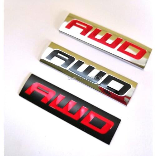AWD Back Emblem Badge Trunk Sticker Decal For PEUGEOT CITROEN Renault LADA LIFAN OPEL SAAB SEAT
