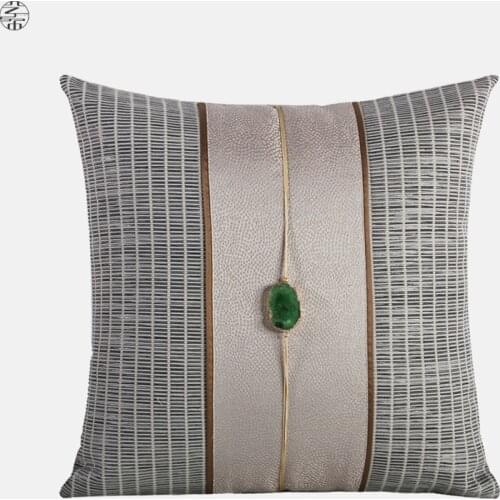 Natural Gems Design Cushion Cover Pillowcase Geometric Patchwork Square Pillow Cover For Living Room Sofa Pillows Home Decor