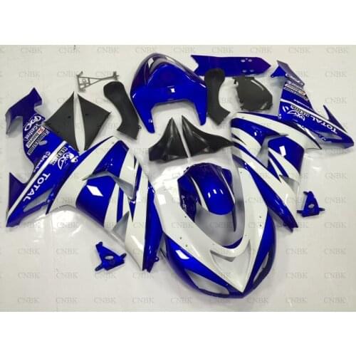 Abs Fairing for Kawasaki ZX10r 06 ZX-10r Plastic Fairings 07 Ninja ZX 10r Full Body Kits 2006 - 2007 Blue White