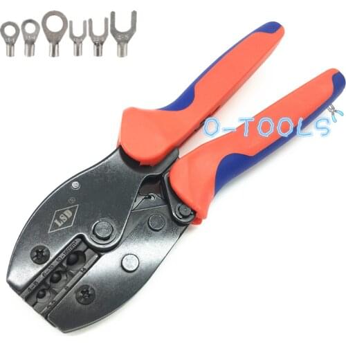 Terminal crimping plier for non-insulated cable links 4-16mm² cable lug crimping tools 12-6AWG LY-616TD