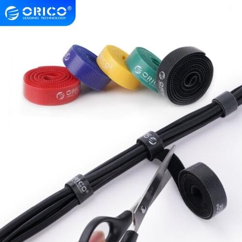 ORICO CBT-5S Cable Organizer Cable Wire Holder Cable Winder 5 Pcs Nylon Cable Colorful Ties Label Ribbon Wire