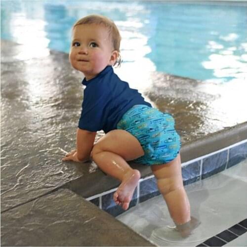 6M-2T Baby Swimwear Baby Girl&Boy Adjustable Swimming Diaper For Infant Swimsuit Boy&Girl One Fit Reusable Baby Swim Diaper