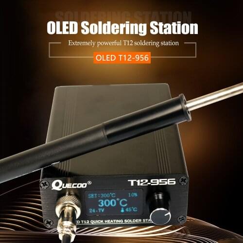 SC OLED 1.3-screen soldering iron 4-core soldering station T12-956 with P9-plastic handle automatically shut down and sleep