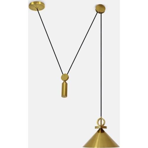 Nordic Denmark Design Pulley Pendant Lights Retro Art Bottle Dining Room Living Room Led Indoor Lighting Fixtures Free Shipping