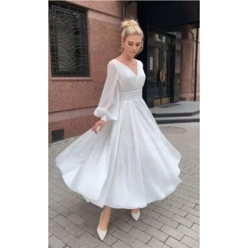 Ramdjalo Long Sleeve Wedding Dresses