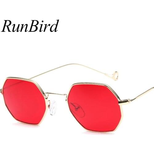 2018 Small Frame Retro Sun Glasses for Men Brand Design Polygon Sunglasses Women Square Shades UV400 Oculos De Sol Feminino 371R