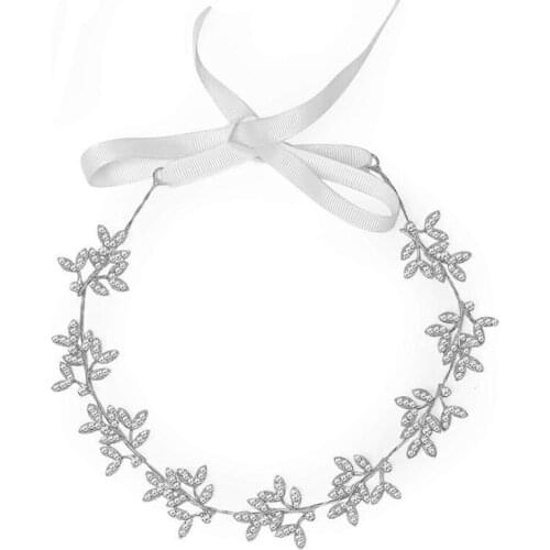 A5KE Girl Princess Wedding Headdress Bride Bridesmaid Hair Band Leaf Headdress Suitable for Flower Girl Wedding Party