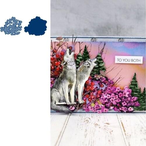 Saxifrage Stencil EmbosMetal Cutting Die Scrapbook Embossed Paper Card Album Craft Template Cut Die Stencils New for 2021 Arrive