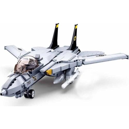 Military series world war US Air Force F14D fighter Model soldier Action Figures building blocks Toys Gifts