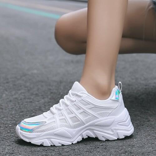 2021 New Fashion Womens Sneakers For Women Platform Sports Shoes Chunky White Sneaker Vulcanized Walking Casual Shoes