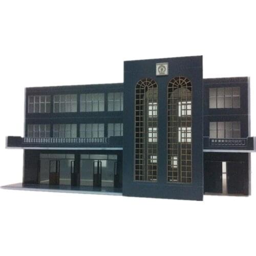 1:87 HO Scale Railway Train Station Office Building Model Sand Table Scene Decorations A15 for Model Hobbies