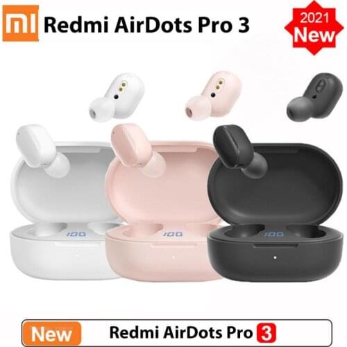 2021 Xiaomi Redmi airdots Pro3 Wireless Bluetooth 5.2 aptX Adaptive Stereo Bass With Mic Handsfree TWS Earbuds For iPhone