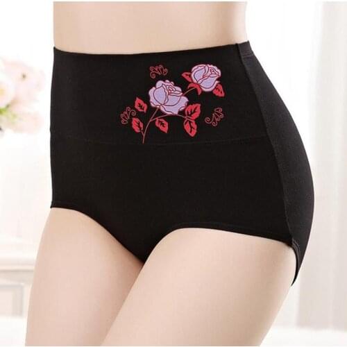 2pcs/lot Women pure cotton Panties Women Sexy underwear women Intimates Briefs Lingeries underpants Plus Size high waist