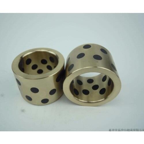 45x55x40 JDB oilless impregnated graphite brass bushing copper, solid self lubricant Embedded bronze Bearing bush