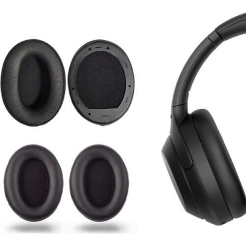 Noise Isolation Memory Foam Leather Cover for So-ny WH-1000XM3 Headset Earpads