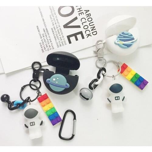 PRO 6 Tws Case Cartoon Key Hook Silicone Protective Case For PRO 6 Wireless Bluetooth Earphone Cover